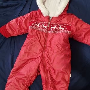 Baby winter coveralls